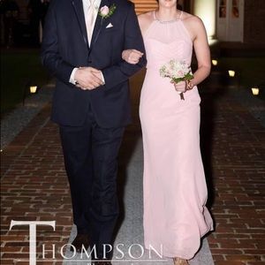 Dress, size 6 tea pink, full length 5’10” person